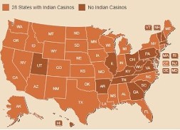 Indian Casinos Map