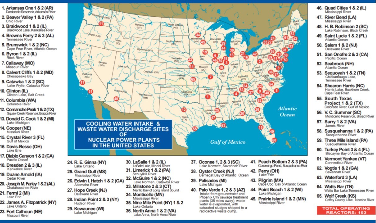 Radioactive nuclear wastewater discharges penetrate into water aquifers all over the place.