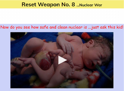 Jerks like to spout off how great science is ...but the scientific community is mute about the everyday dangers of nuclear industry fallout - do not respect anyone who is pro-nuclear if you want to respect yourself. On this site you will see examples of people, animals & plants, water & sky & earth that is mutated by everyday nuclear industry fallout & byproducts that our ignorant scientific community is worth shit about and says nothing. This kid's mother was exposed while pregnant to depleted uranium which mutated either her ovum, the embryo, the sperm that fertilized the ovum &/or fetus so now this kid is a total mess ...the scientific literature about nuclear industry & living by reactors creating higher cancer rates & mutations has been established since the 1940s, but the world scientific community is deaf & dumb & blind to the truth …or is it just the not so great reset’s Fed City of London that created nuclear, nuclear war, the UN & its Agenda 21 (now 2030) to depopulate humanity by 90% to make robbing Earth’s natural resources sustainable?