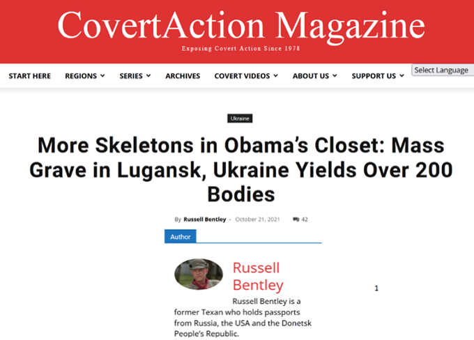 Mass graves in Lugansk, Ukraine bemoan Obama Biden Harris