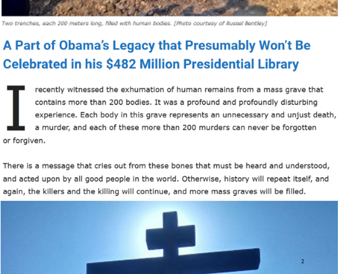 Mass graves in Lugansk, Ukraine bemoan Obama Biden Harris