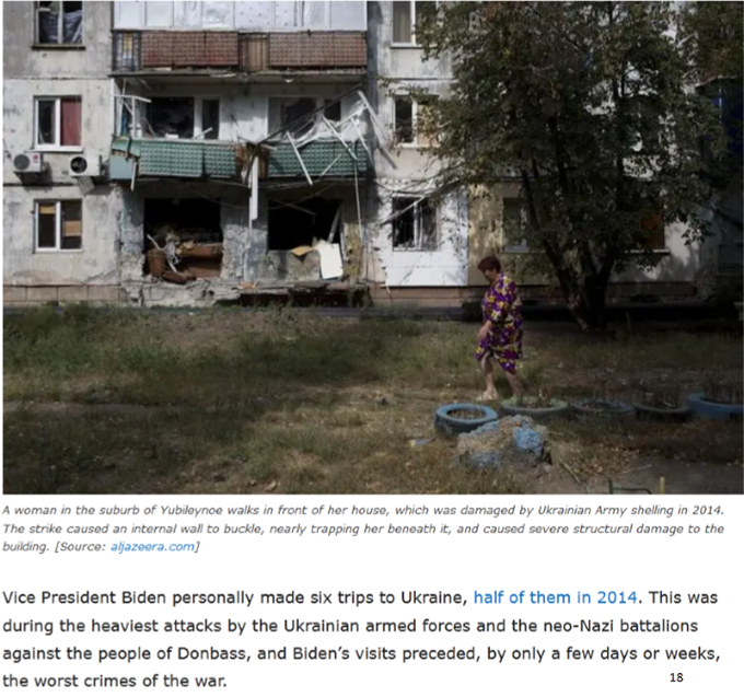 Mass graves in Lugansk, Ukraine bemoan Obama Biden Harris