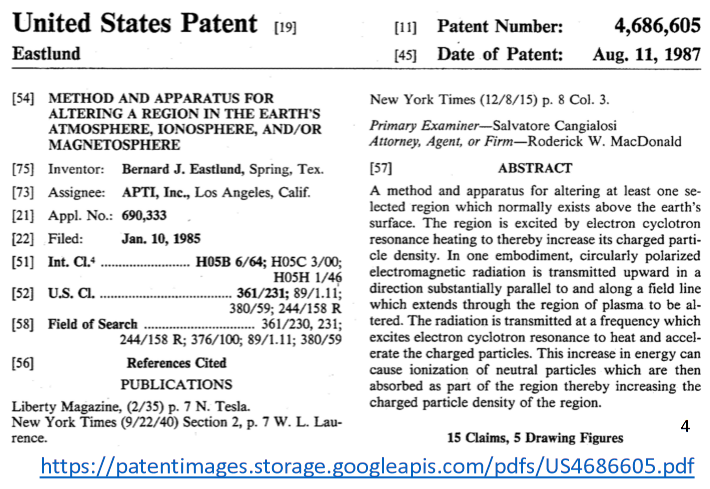 Haarp, ionospheric heaters, weather warfare ...a rose by any other name is still a rose.