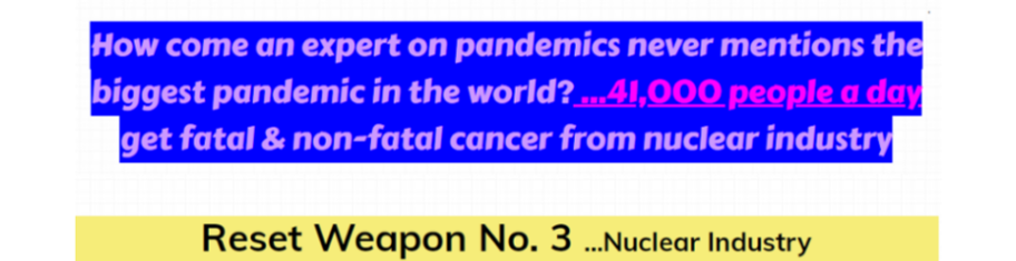 The Bill Gates nuclear depopulatoin agennda