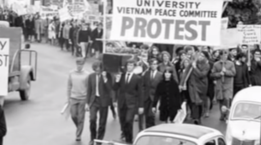 Peace protest to stop the Vietnam war ... when kids had brains & guts instead of woke on drugs & stupidity