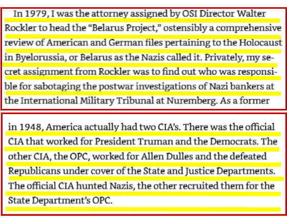 Kind of sounds like the U.S. Corporation State & Justice Departments today persecuting Trump and the Republic of America & funding Nazis in Ukraine to fight Russia for Wall St. & City of London profits. 