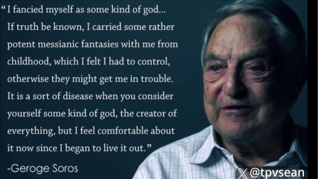 Soros the God of suffering ... Even through he is Jewish, in his teen years Soros was a Nazi informer, (here); has he more respect for life or his power over it?