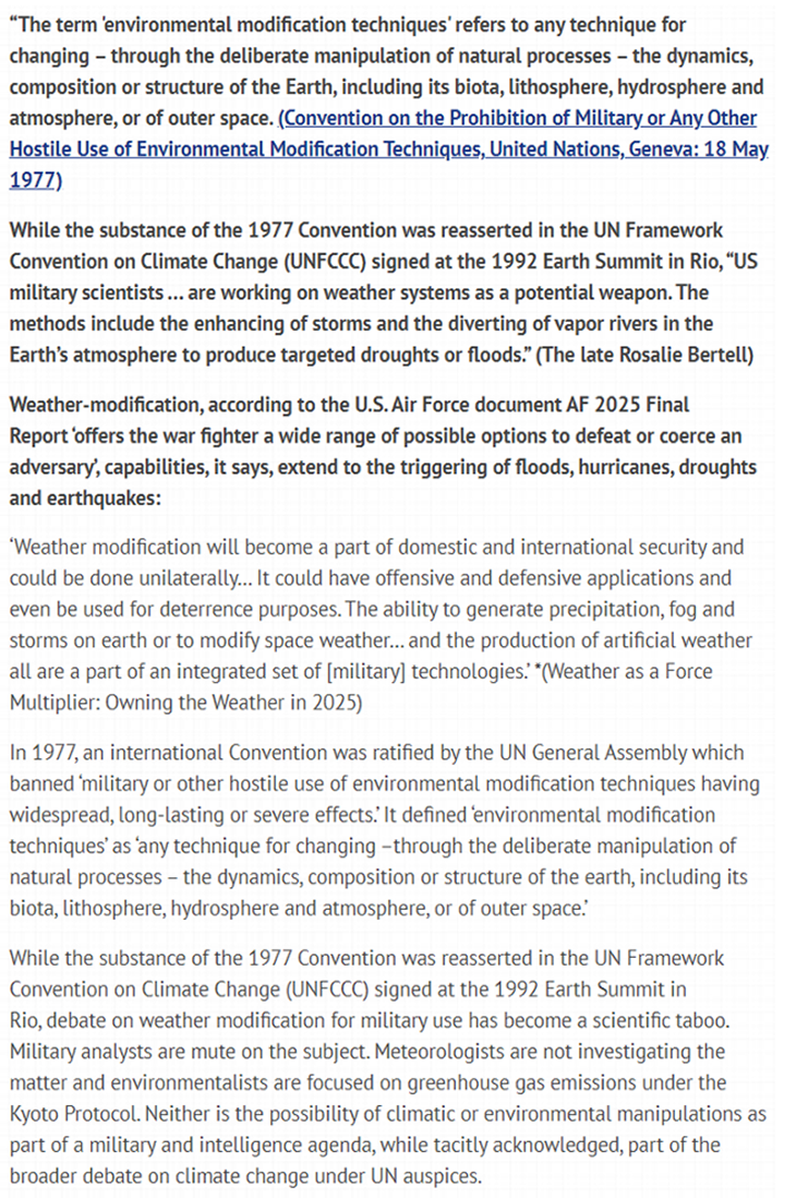 Hostile Environmental Modification