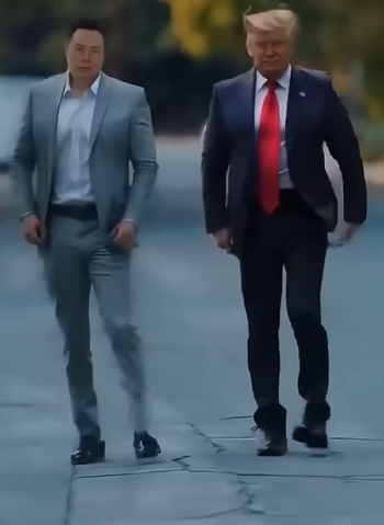 click pic of Trump and Elon