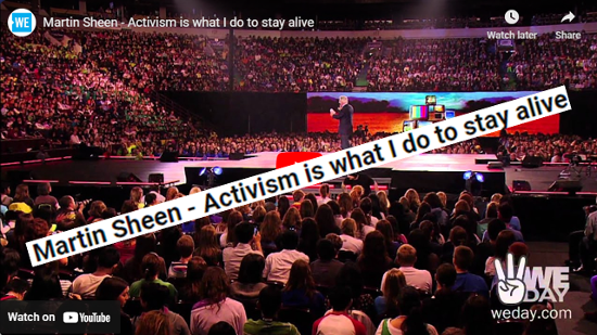 Martin Sheen - Activism is what I do to stay alive.