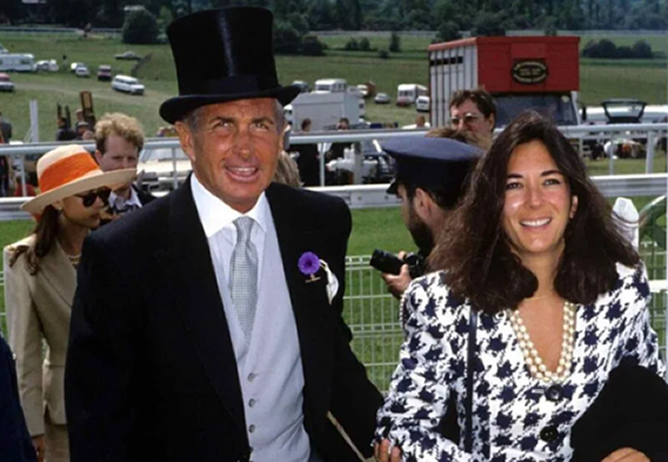 George Hamilton & Ghislaine Maxwell: A day at the races