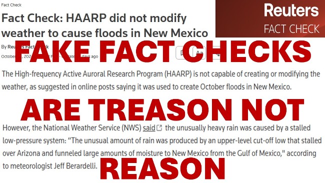 Fake fact checks are treason not reason