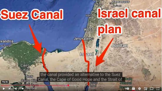 Israel's planned canal