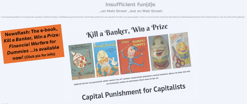 New e-book available: Kill A Banker, Win A Prize: Financial Warfare for Dummies